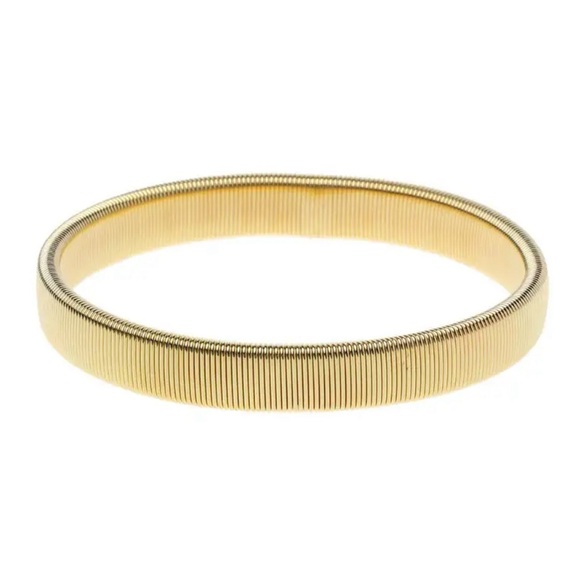 Men Stainless Steel Punk Style Elastic Metal Armband Bracelet - Picture 12 of 16